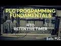 PLC Programming Timers Counters - RTO Retentive Timer ON Instruction RSLogix Studio 5000