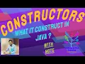 Constructors in java Object Initialization using Constructors