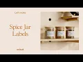 How To Make Custom Spice Jars with Cricut
