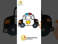 POLICE CAR Drawing How to Draw A POLICE CAR EASY for Kids Step by step ENJOY DRAWING
