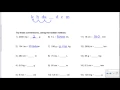 Metric Mania Conversion Practice - Key