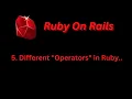 Ruby Operators