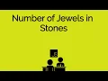 Number of Jewels in Stones