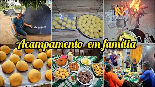 ACAMPAMENTO no sítio // recebidos//café da manhã caprichado em FAMÍLIA e várias RECEITAS