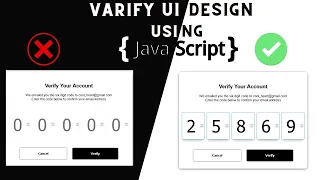 How to Make Verify OTP Ui desing OTP-Verification UI Using JavaScript JavaScript Project