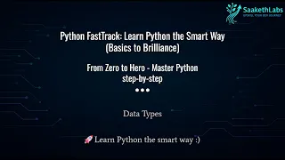 Python Basic Datatypes int float str complex Type Casting Made Simple