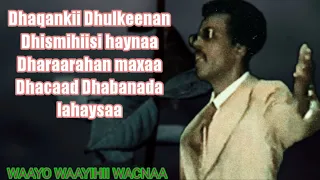 Maxamed Saleebaan Tubeec Iyo Heesta AYNU DHEELE SOO DHAWOW 