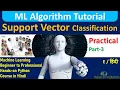Support Vector Machine SVM Classification Algorithm Part 3 in Hindi Machine Learning Tutorial