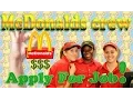 Apply for McDonalds Crew Job