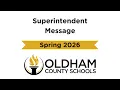 Superintendent Spring 2026 Update