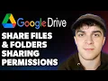 How to Share Google Drive Files and Folders Sharing Permissions in Google Drive Full 2025 Guide