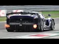 8 x Ferrari FXX K EVO Pure Sound at Monza Circuit: Accelerations, Flames \u0026 Hot Glowing Brakes!