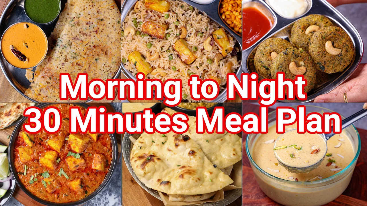 Morning 2 Night 30 Mins Meal Plan - Includes Instant Breakfast, Snack, Curry, Rice & Dessert