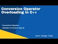 Conversion operator overloading in C