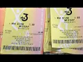 Pick 3 winning tickets Straight box box Kentucky lottery tickets