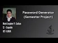 ICT 4 JAVA - Password Generator Mark Jaspher P Caitan 12