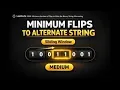 LeetCode 1888 Minimum Number of Flips to Make the Binary String Alternating Python