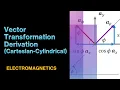 Vector Transformation Derivation Cartesian to Cylindrical