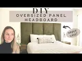DIY Upholstered Panel Headboard Luxury on a Budget