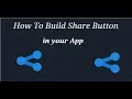How to Create Share Button in your App