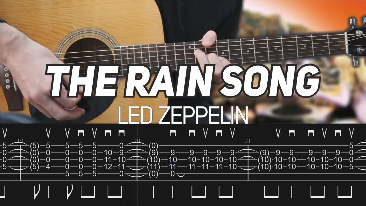 Led Zeppelin - The Rain Song (Acoustic Guitar lesson with TAB) Led Zeppelin - The Rain Song (Acoustic Guitar lesson with TAB)