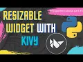 Make resizable widget in kivy using resizable-behavior flower kivy-garden tutorial part