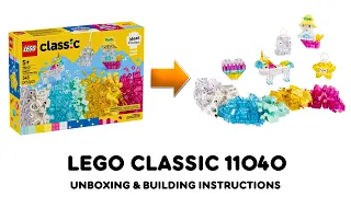 LEGO CLASSIC 11040 ideas Unboxing and Building instructions