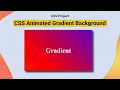 CSS Animated Gradient Background Mastery 2024 Smooth Dynamic Effects MZCode01 Tutorial