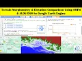 Terrain Morphometry Elevation Comparison Using SRTM ALOS DSM in Google Earth Engine