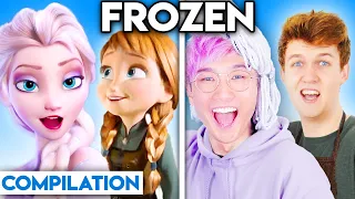 Download FROZEN WITH ZERO BUDGET! (INTO THE UNKNOWN, LET IT GO, \u0026 MORE BEST OF COMPILATION BY LANKYBOX) MP3