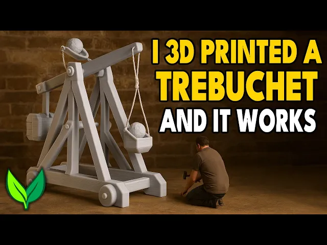 Working 28mm Trebuchet – Fantasy Siege Engine (3D Printable) video thumbnail