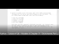 Python - Lesson 26