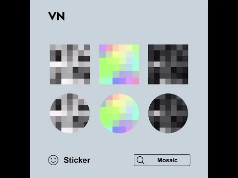 🧩 Add a pixelated touch to your edits with animated Mosaic stickers ✨