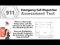 Emergency Call Dispatcher Assessment Test