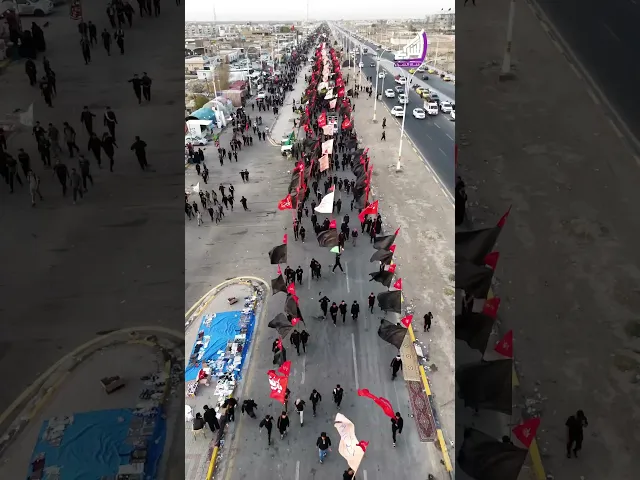 ⁣موكب شهيد الجمعة يصل إلى محافظة السماوة #قناة_الشراع
