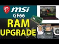 How to Upgrade RAM on an MSI Katana GF66 11UC MS 1582 Laptop