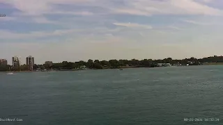 Detroit River Live Cam from the Dossin Museum Detroit Michigan USA