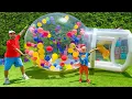 Download Lagu Chris plays with gumball machine and huge inflatable ball