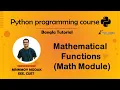 9 Mathematical Function in Python Math Module Python Bangla Tutorial - Mrinmoy Modak
