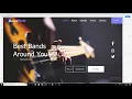 Music Band website design Speed-code speed-art HTML CSS