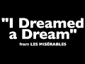 "I Dreamed a Dream" (Karaoke) – Les Misérables | Lyrics on Screen