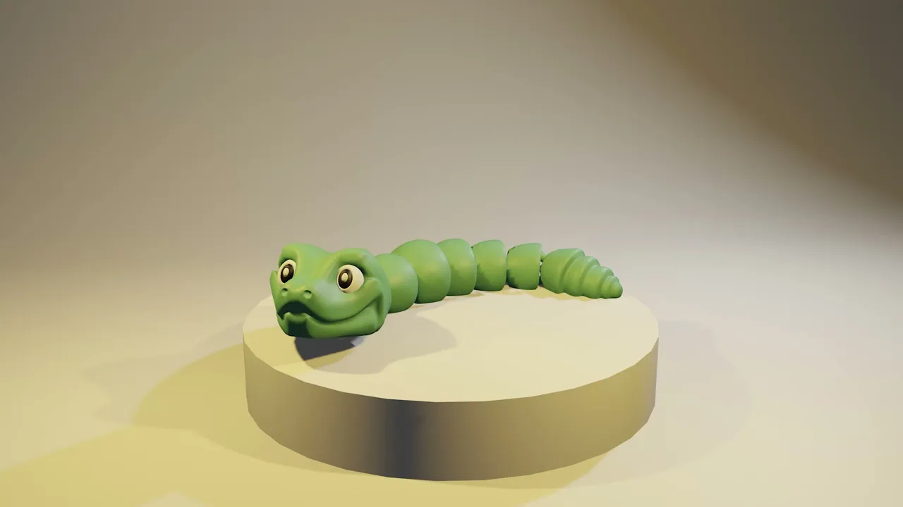Slick - Articulated Snake Snap-Flex Fidget (Tight Joints)