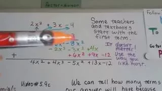 Algebra I 11 Multiply two Polynomials