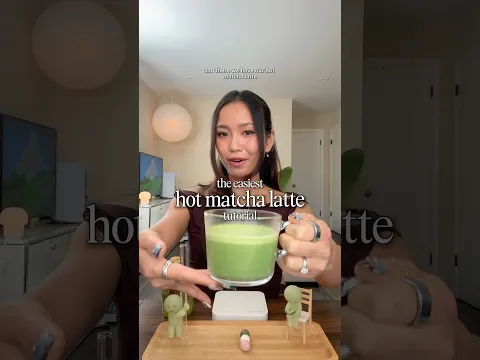 how to make a hot matcha latte (easy) 🍵🔥