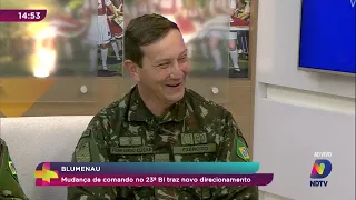 23º Batalhão do Exército em Blumenau tem novo comandante