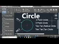AutoCAD Circle Command - All Options with Master tricks In HIndi