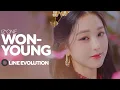 Lagu IZ*ONE - WONYOUNG | Line Evolution