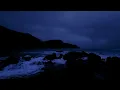 Sleeping All Night (No Ads) | Heavy Ocean Sounds of Rolling Waves At Midnight