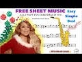 Lagu Mariah Carey - All I Want for Christmas Is You saxophone sheet music