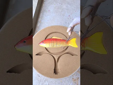 Amazing silver art design 🐟 #satisfying #amazing #diy #tranding #viral #reels